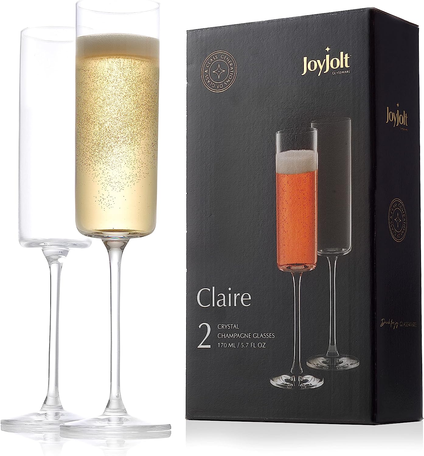 230527214057601_1 JoyJolt Claire 14oz Red Wine Glass Set. Large Wine Glasses Set of 2 Crystal Wine Glasses. Elegant Wide Rim Stemware - Modern Wine Glasses with Stem. Stemmed Wine Glasses for Unique Wine Glasses Gifts - Image 1